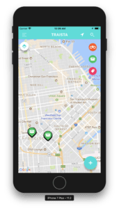 Map view iPhone Traista App