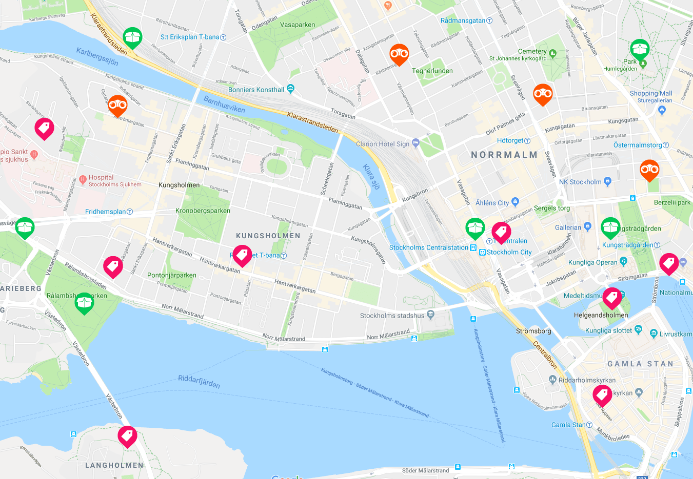 Stockholm Google Map 